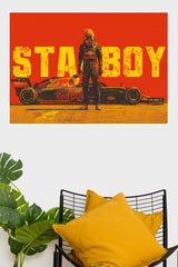 Max Verstappen Starboy Red Bull Racing Wall Poster  (Formula Poster)