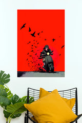 Itachi Uchiha Crow Rider Anime Wall Poster  (Anime Posters)