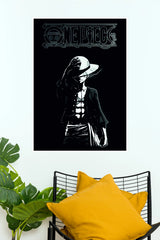 Monkey D. Luffy Shadow Straw Hat Anime Wall Poster  (Anime Posters)