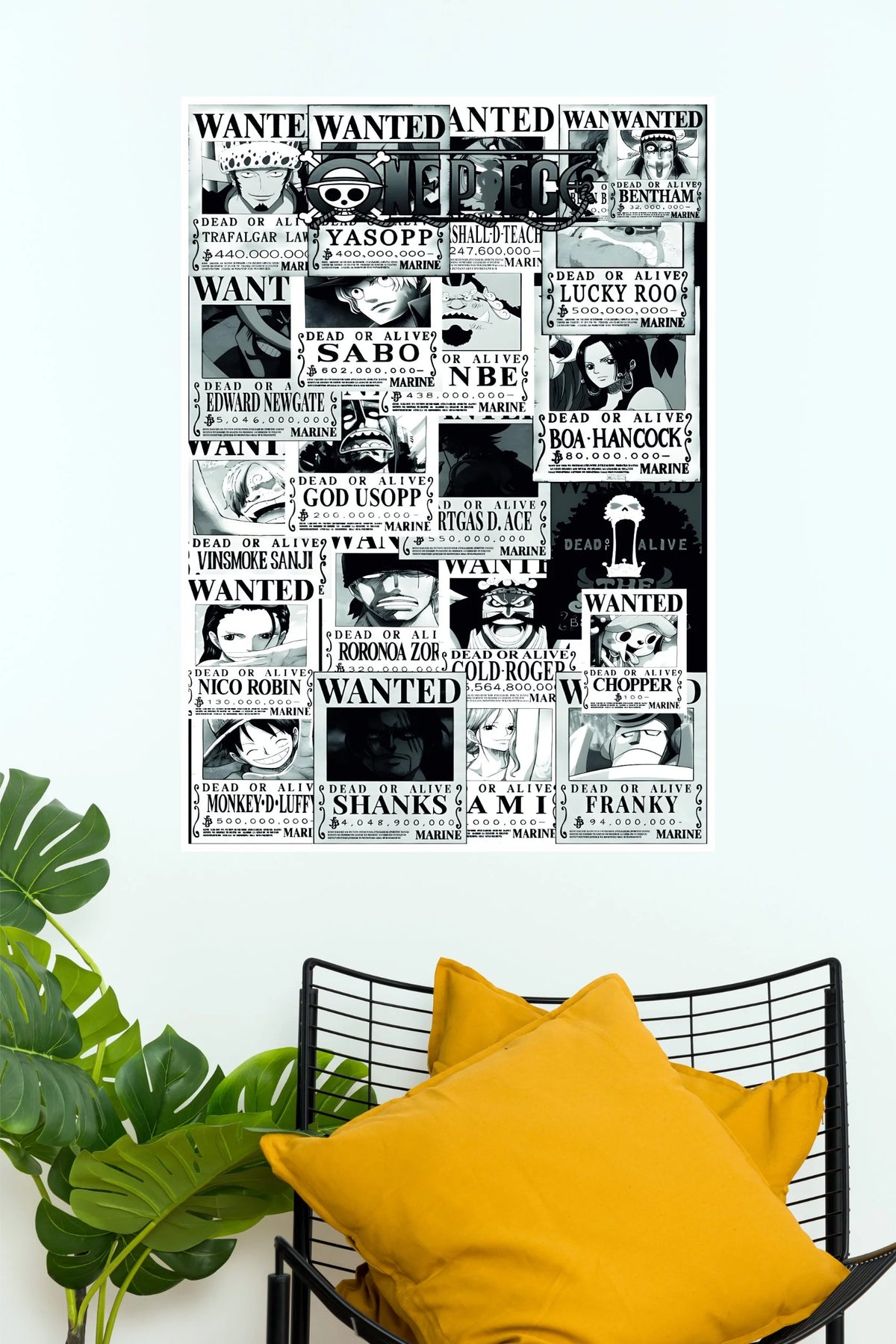 One Piece Wanted Bounty Collection Wall Poster  (Anime Posters)