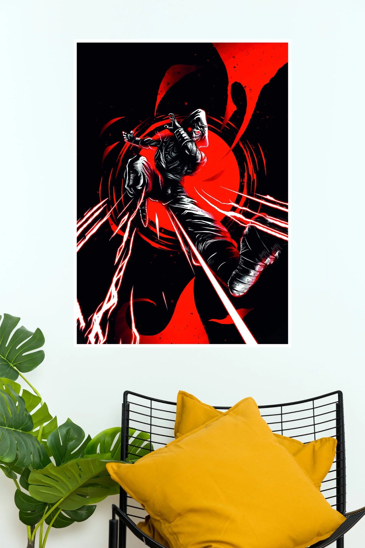 Shadow Ninja Red Fury Wall Poster  (Anime Posters)