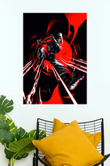 Shadow Ninja Red Fury Wall Poster  (Anime Posters)