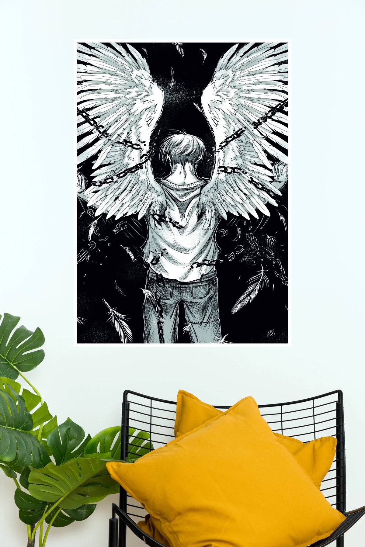 Broken Chains Angel Wings of Freedom Wall Poster (Anime Posters)