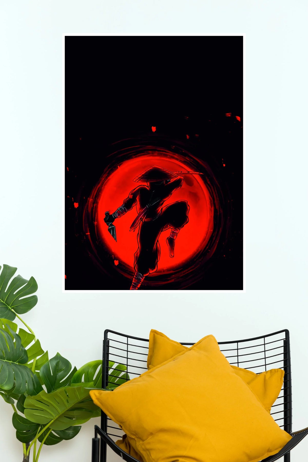 Crimson Shadow Ninja Warrior Wall Poster  (Anime Posters)