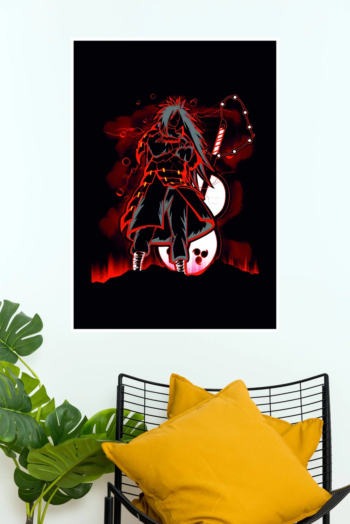 Madara Uchiha Crimson Shadow Power Wall Poster  (Anime Posters)