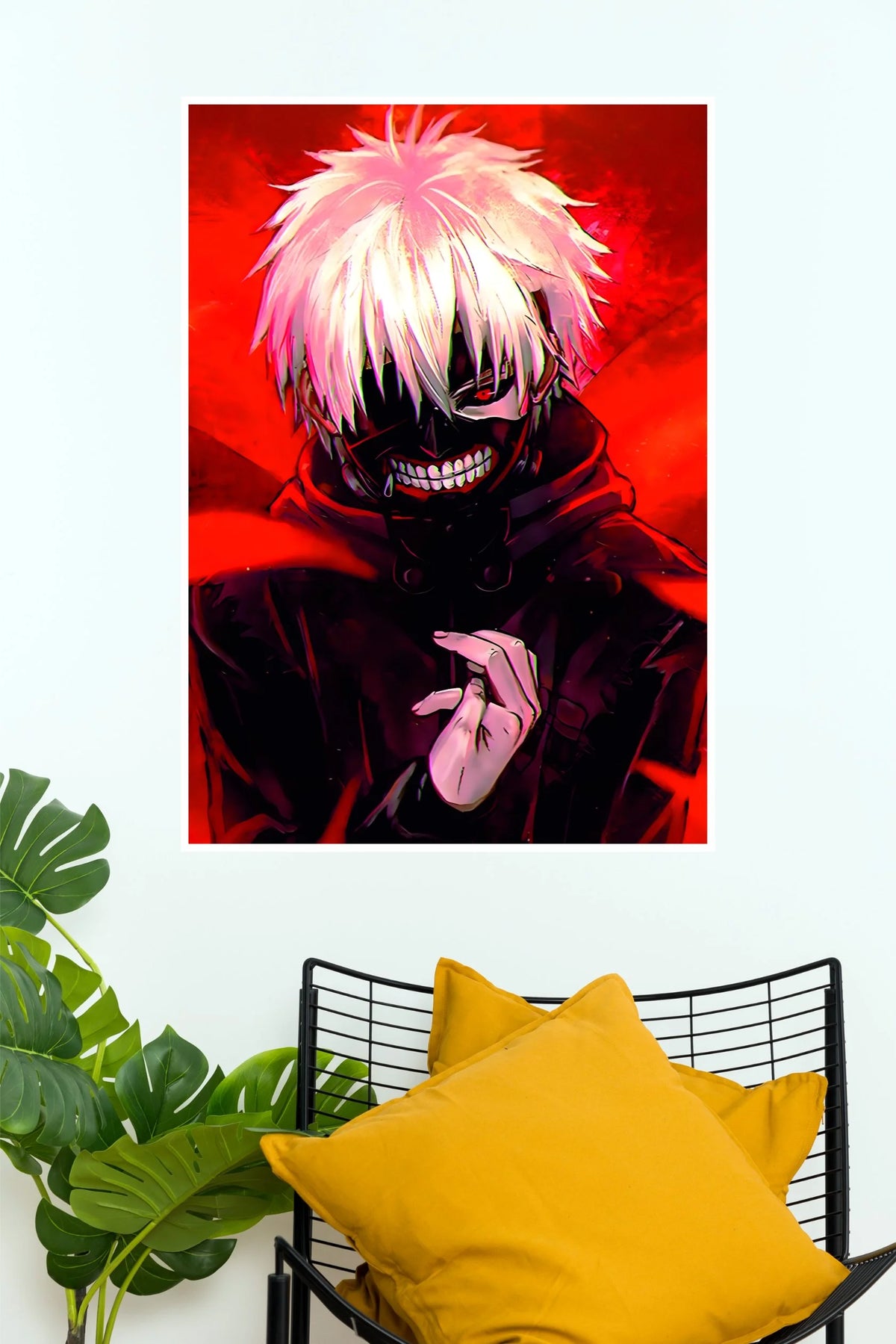 Ken Kaneki Red Ghoul Awakening Wall Poster  (Anime Posters)