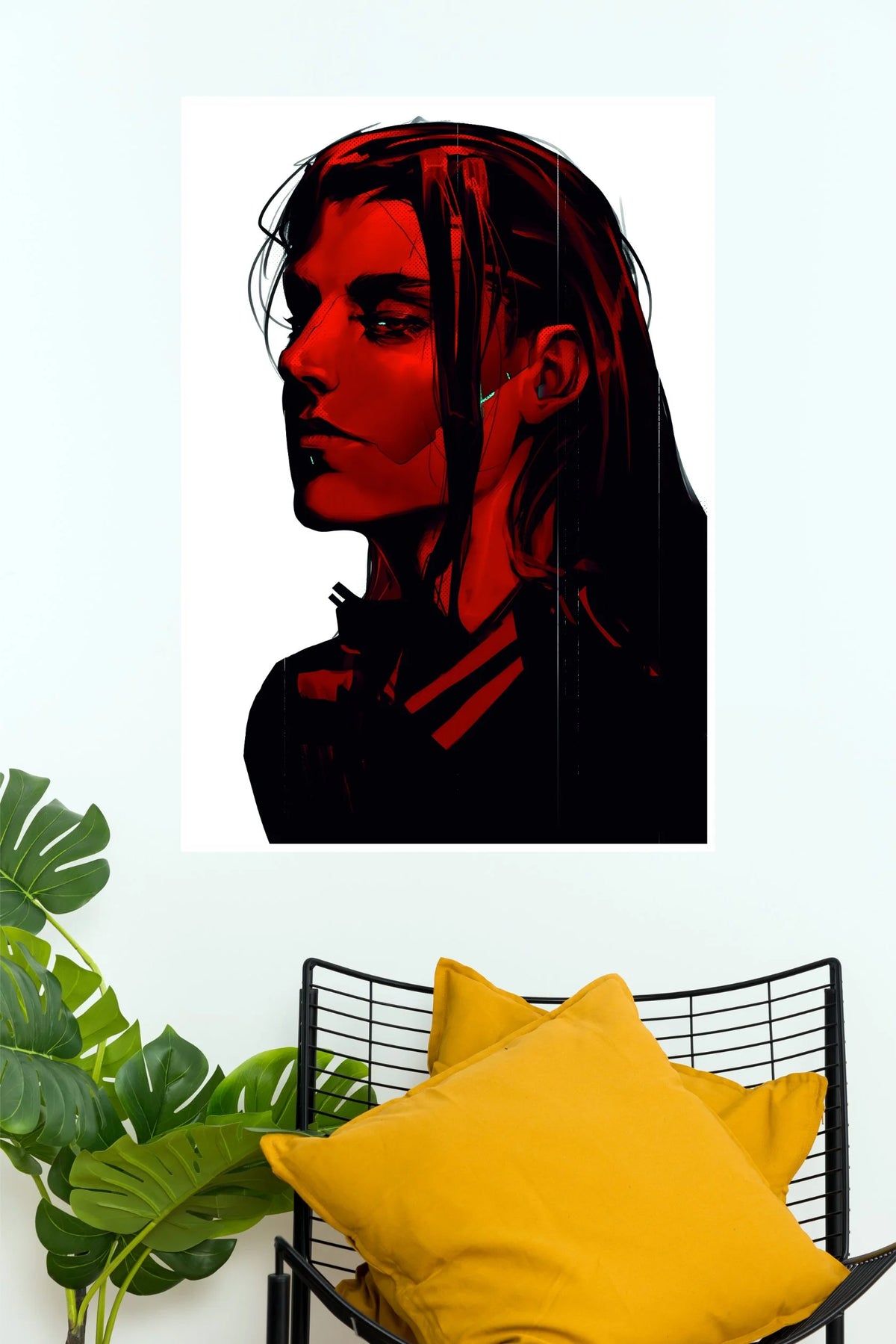 Crimson Shadow Anime Portrait  (Anime Posters)
