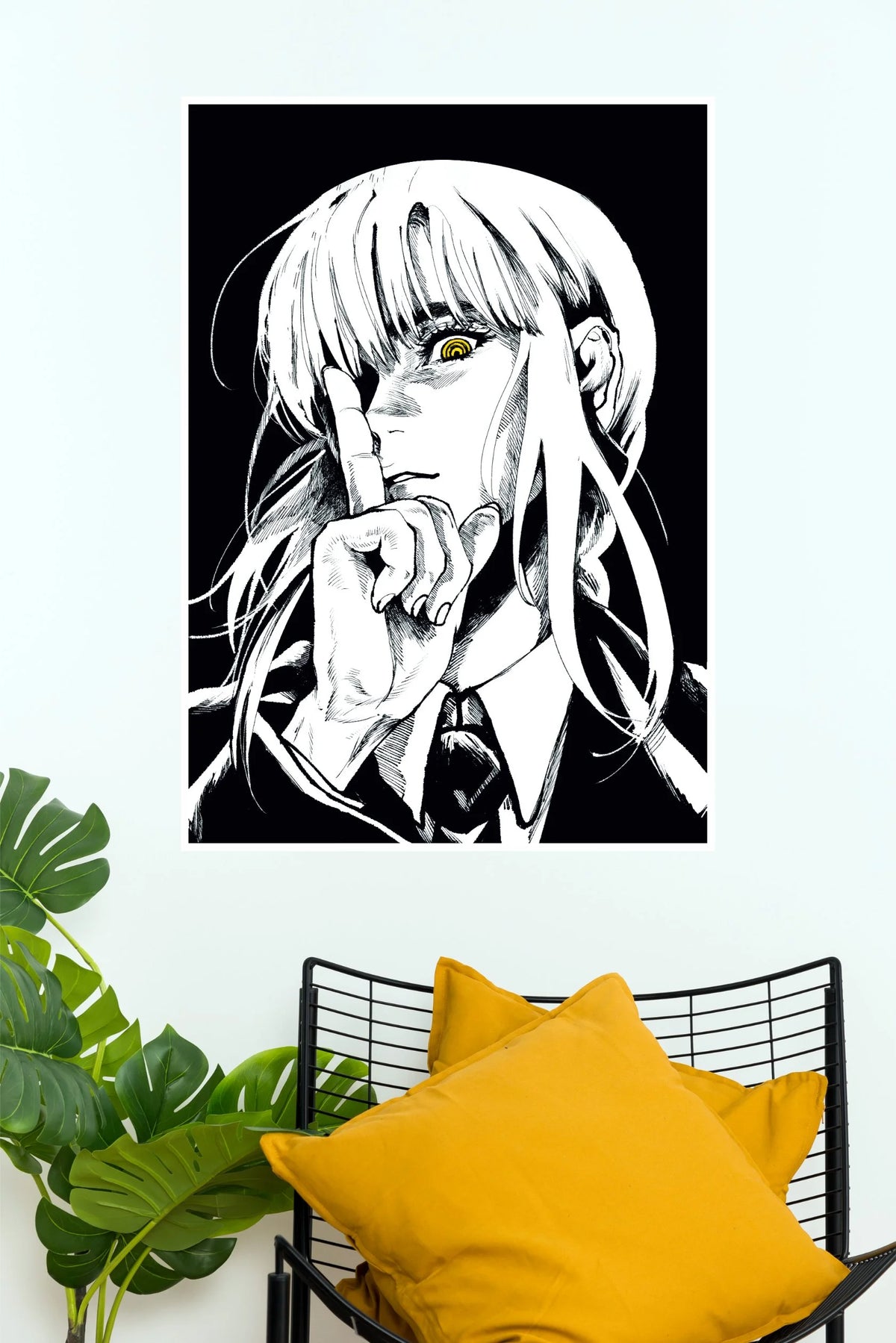 Golden Eye Mysterious Anime Girl  (Anime Posters)