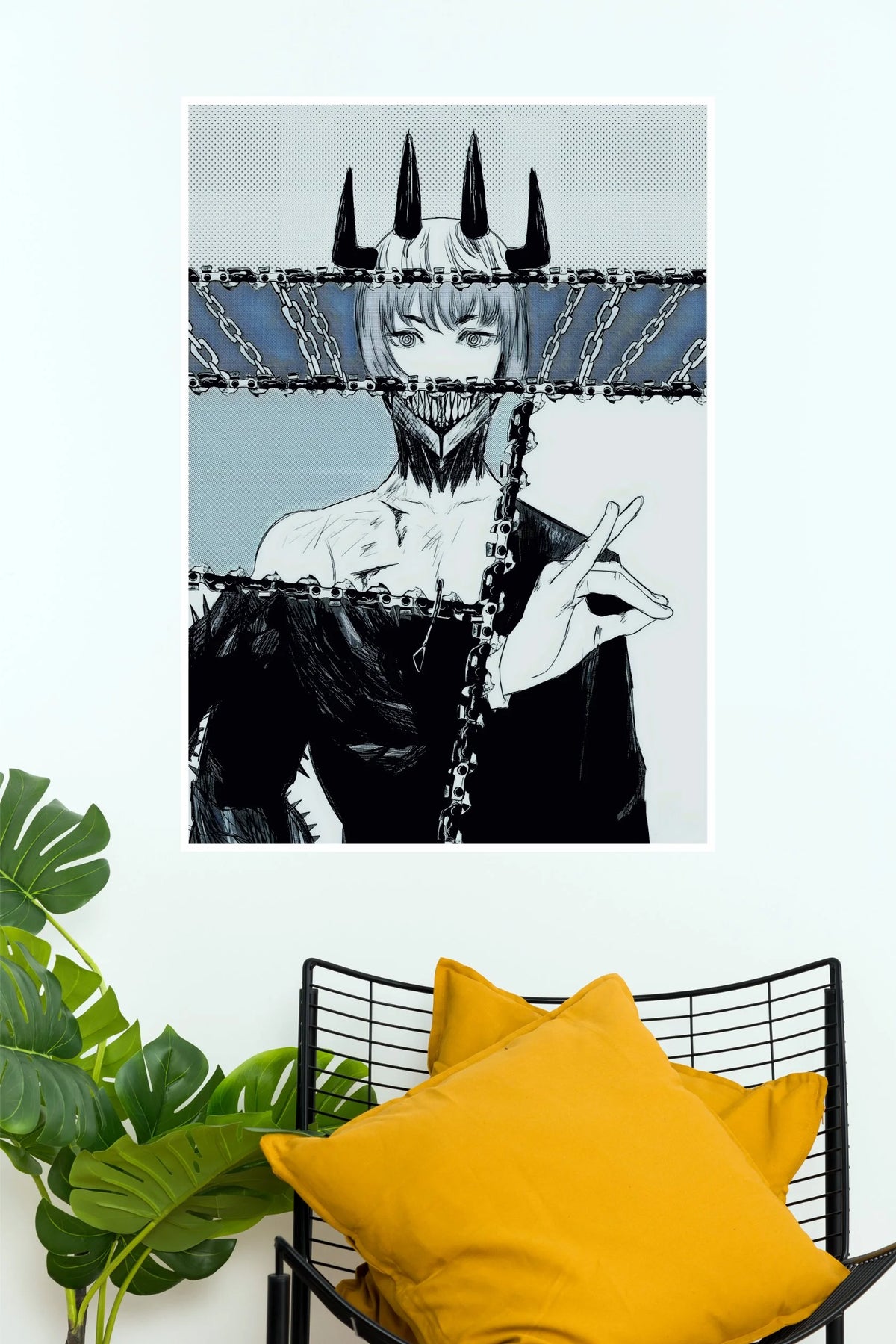 Dark Horned Demon Chain Anime  (Anime Posters)