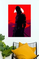 Crimson Shadow Samurai Warrior  (Anime Posters)
