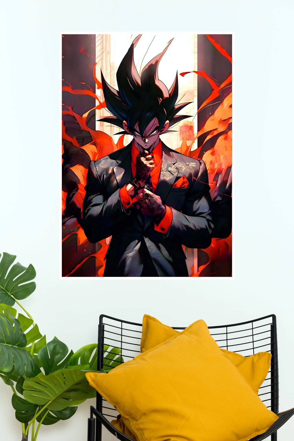Goku Mafia Boss Anime Style  (Anime Posters)