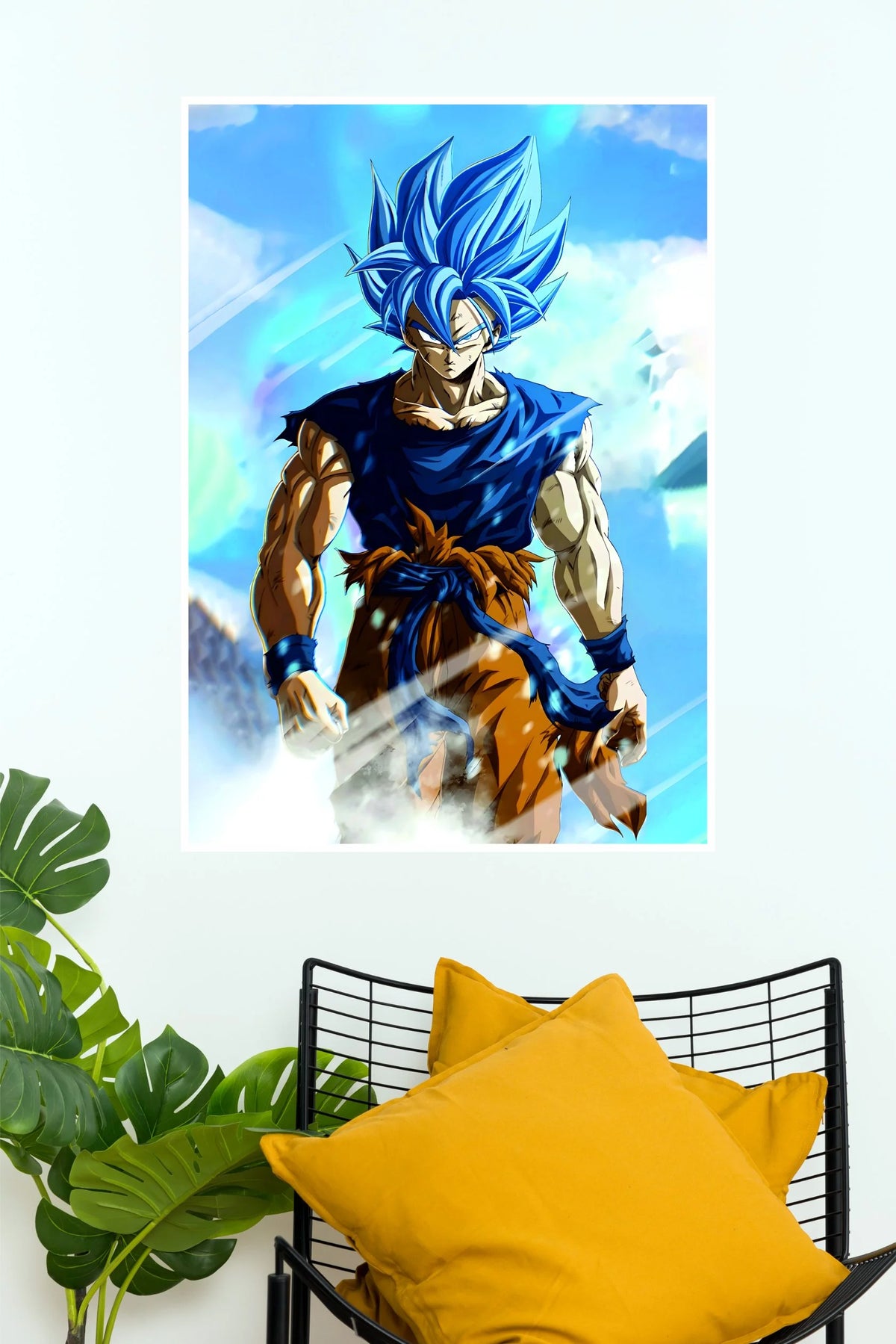 Goku Super Saiyan Blue Warrior   (Anime Posters)