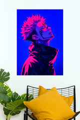 Sukuna Neon Shadow King   (Anime Posters)