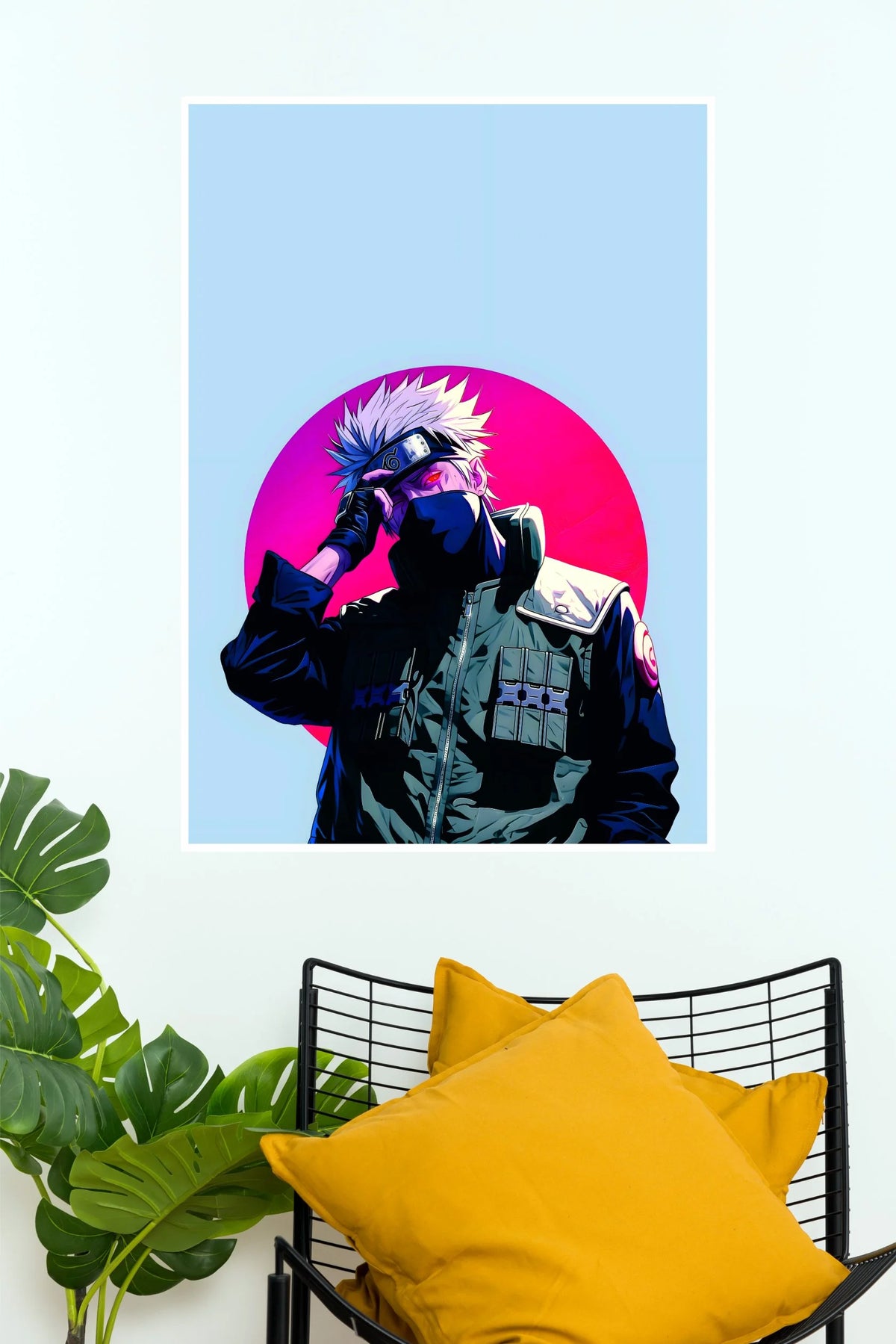 Kakashi Hatake Neon Shinobi Vibes  (Anime Posters)