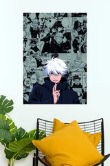 Satoru Gojo Manga Collage Poster  (Anime Posters)