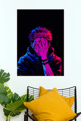 Ryomen Sukuna Neon Shadow King  (Anime Posters)