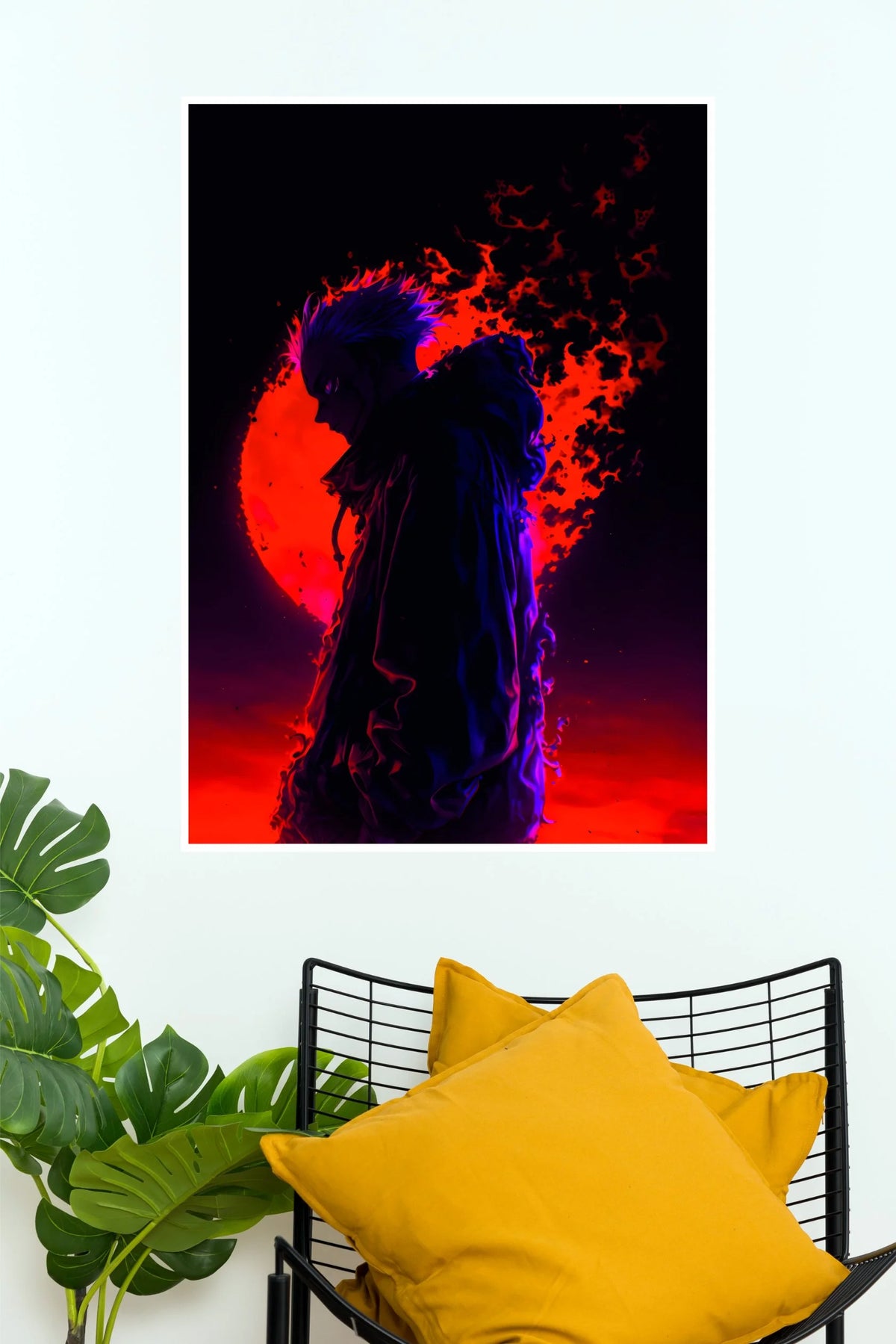 Satoru Gojo Crimson Eclipse Shadow  (Anime Posters)