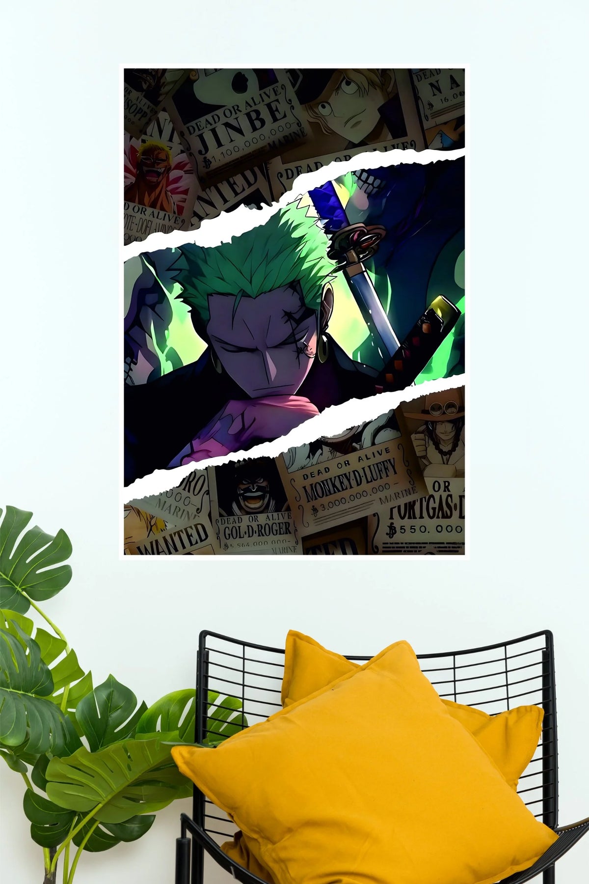 Roronoa Zoro Wanted Bounty Anime Wall Poster  (Anime Posters)