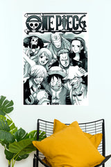 One Piece Straw Hat Pirates Crew Anime Wall Poster  (Anime Posters)