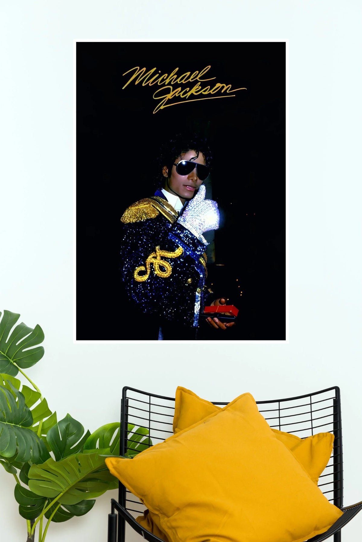 Michael Jackson King of Pop Golden Signature Wall Poster   (Anime Posters)