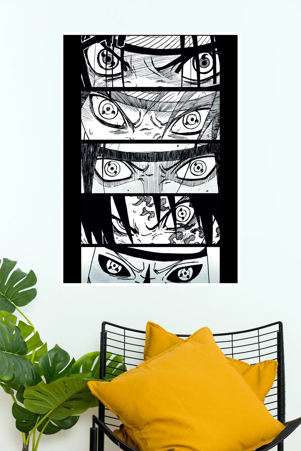 Naruto Sharingan Eyes Manga Collage Poster  (Anime Posters)