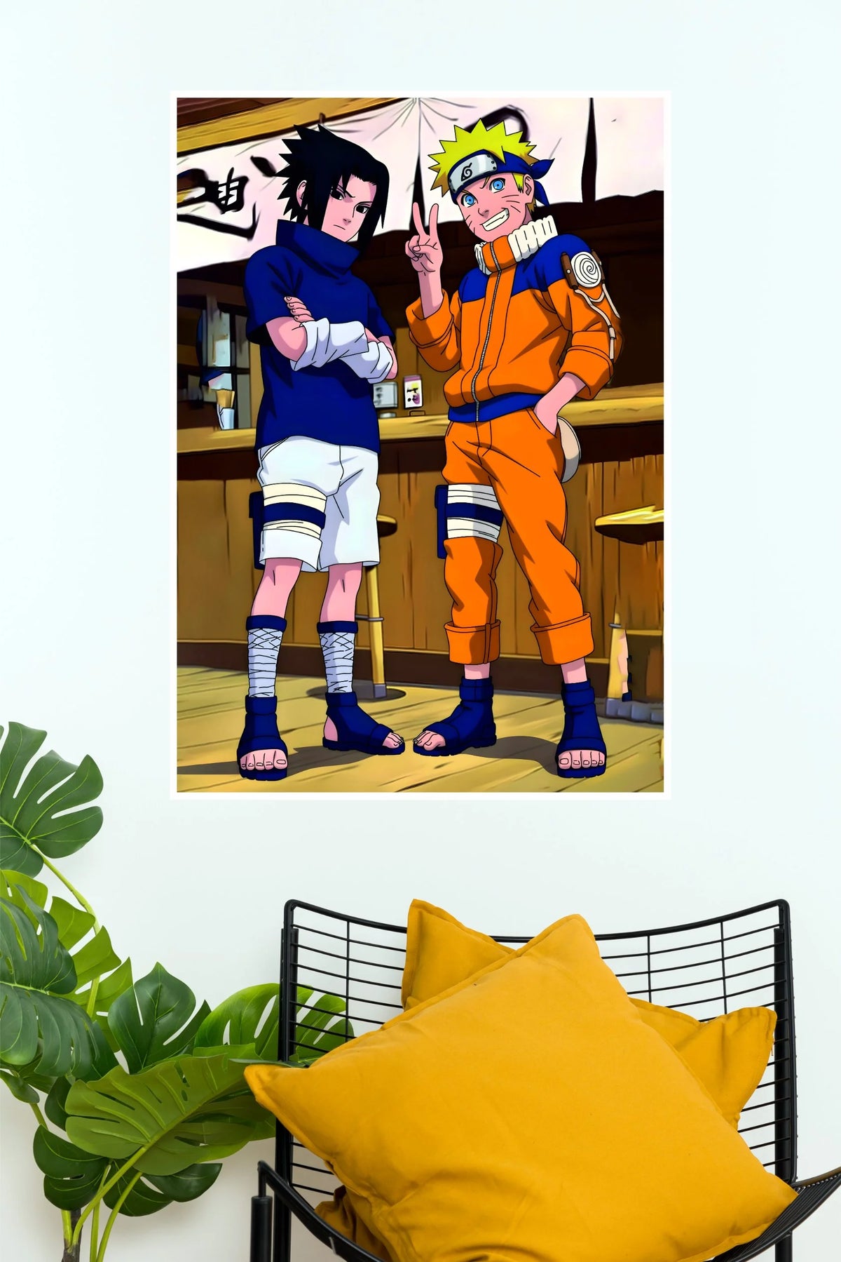 Naruto & Sasuke Classic Friendship Anime Wall Poster  (Anime Posters)