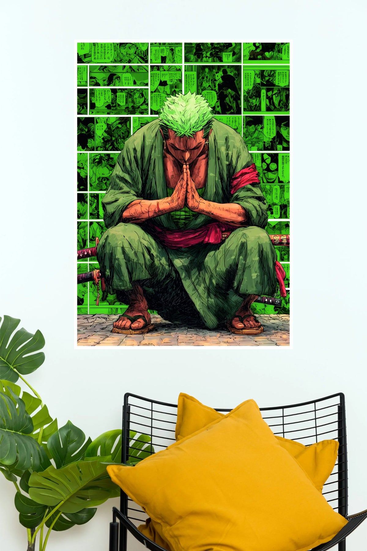 Roronoa Zoro Warrior's Meditation Anime Wall Poster  (Anime Posters)