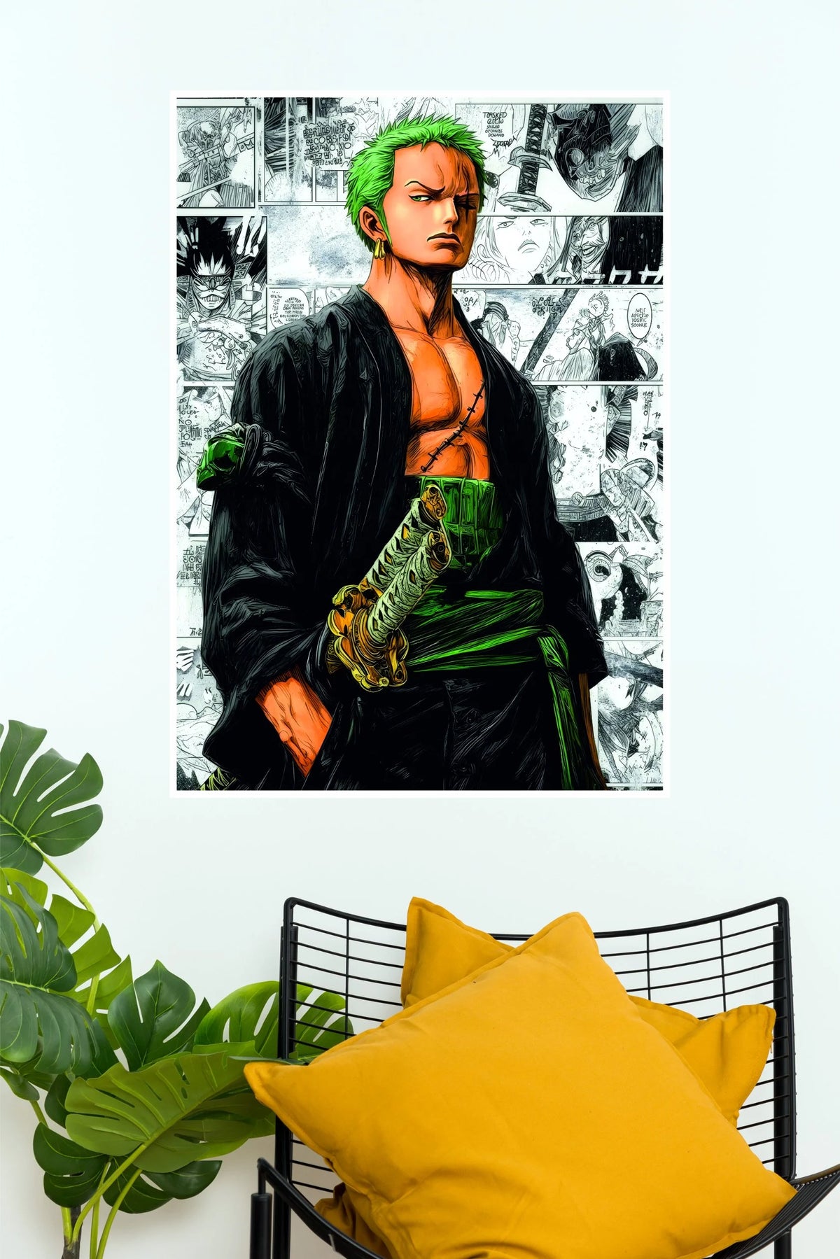 Roronoa Zoro Supreme Swordsman Manga Wall Poster   (Anime Posters)