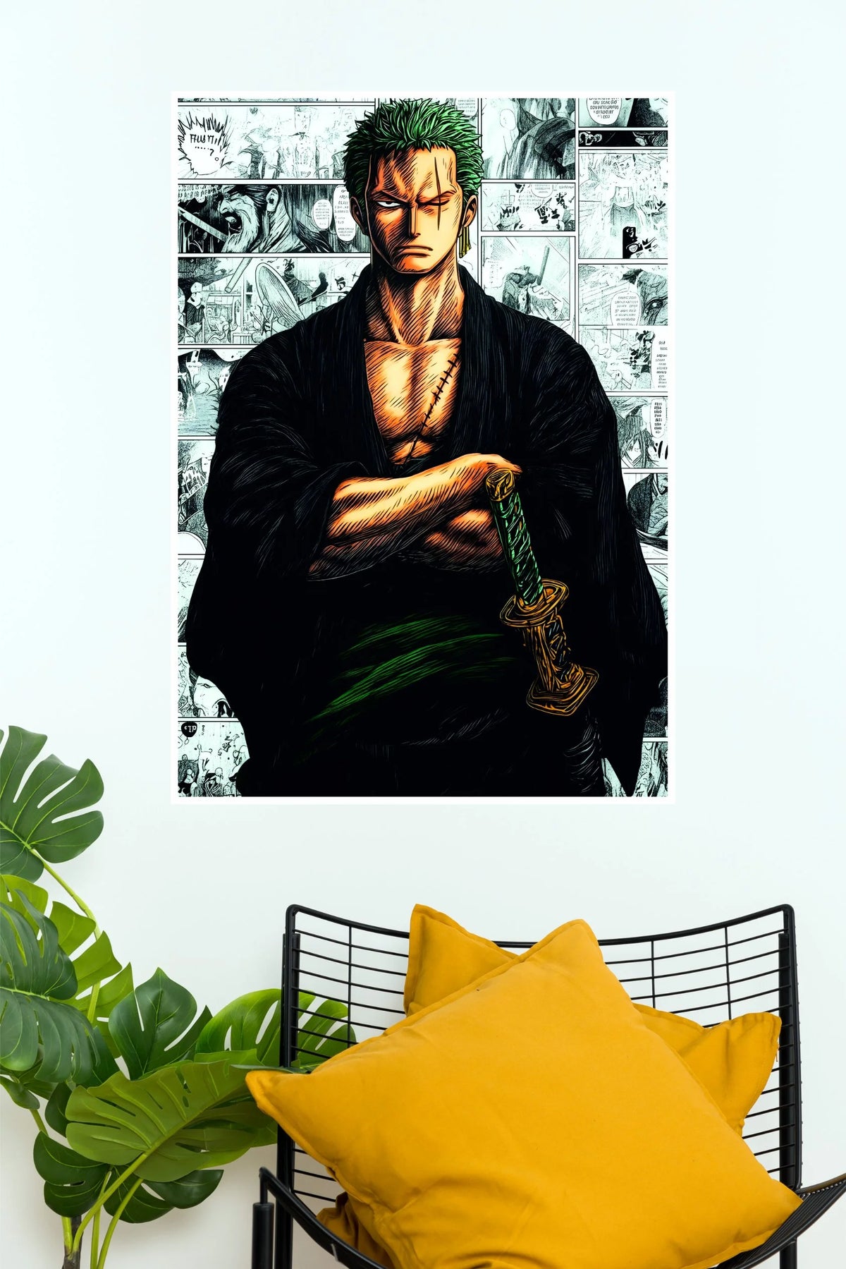 Roronoa Zoro Silent Warrior Anime Wall Poster  (Anime Posters)