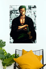 Roronoa Zoro Silent Warrior Anime Wall Poster  (Anime Posters)