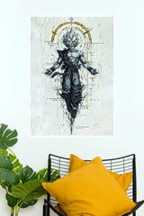 Goku Ultra Instinct Divine Warrior Wall Poster (Anime Posters)