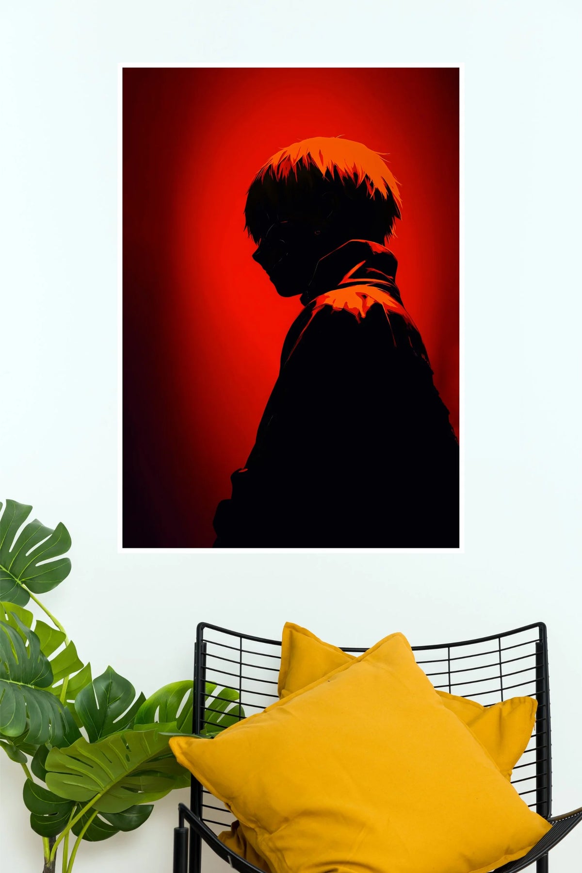 Kaneki Ken Crimson Shadow Anime Wall Poster  (Anime Posters)