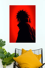 Dark Warrior Crimson Shadow Anime Wall Poster  (Anime Posters)