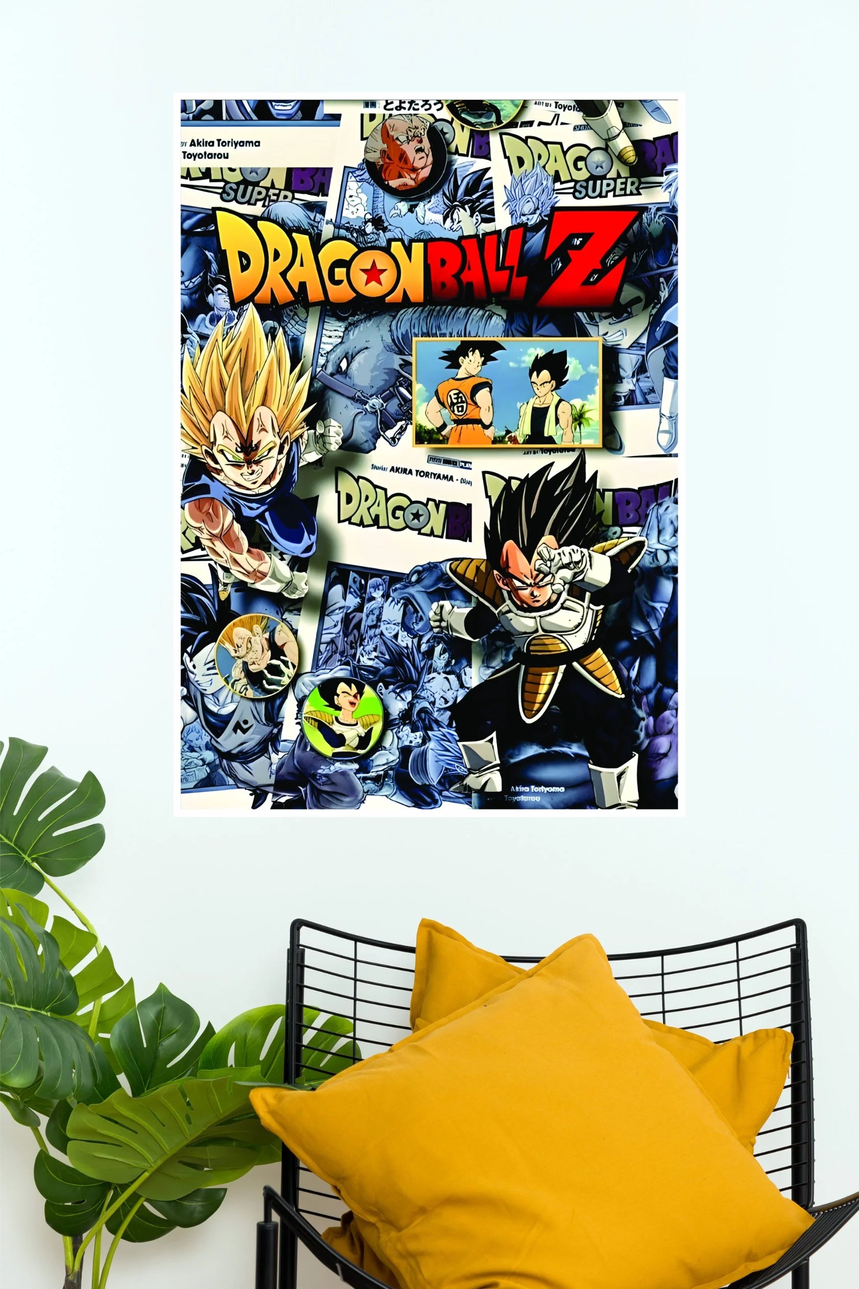 Dragon Ball Z Vegeta Comic Collage Poster | Anime Wall Art India – The ...