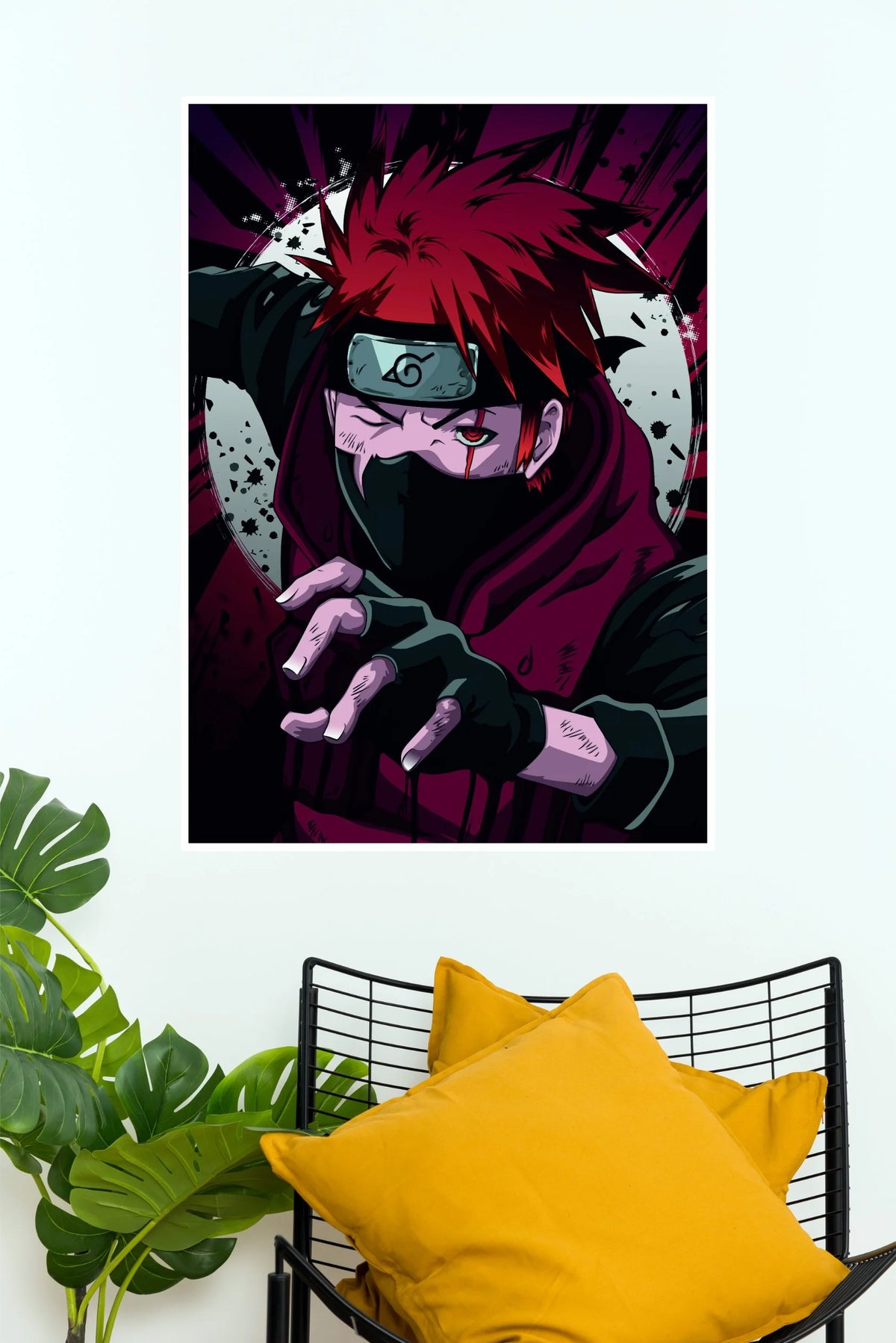 Kakashi Hatake Crimson Sharingan Ninja | Naruto Anime Wall Poster (Anime Posters)