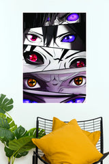 Naruto Legendary Dojutsu Eyes Collage | Anime Wall Poster   (Anime Posters)