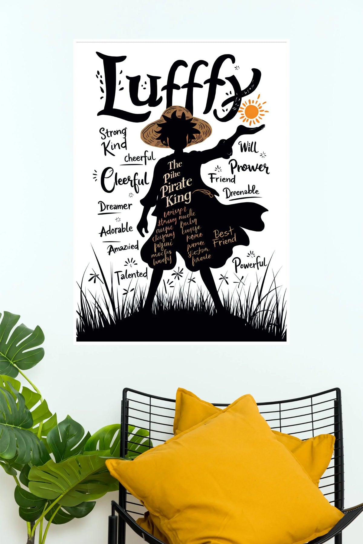 Monkey D. Luffy Pirate King Dreams | One Piece Wall Poster (Anime Posters)