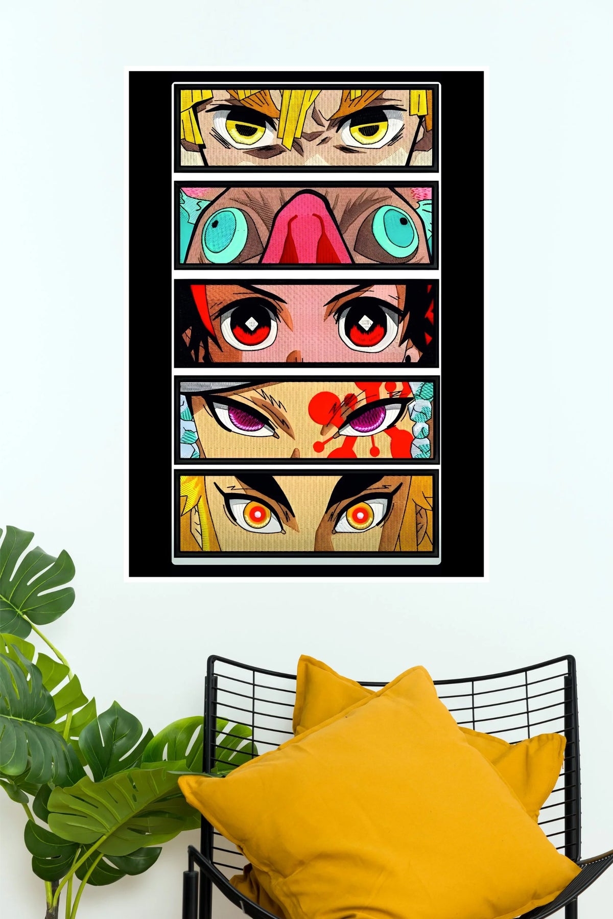 Demon Slayer Powerful Anime Eyes | Manga Wall Poster   (Anime Posters)