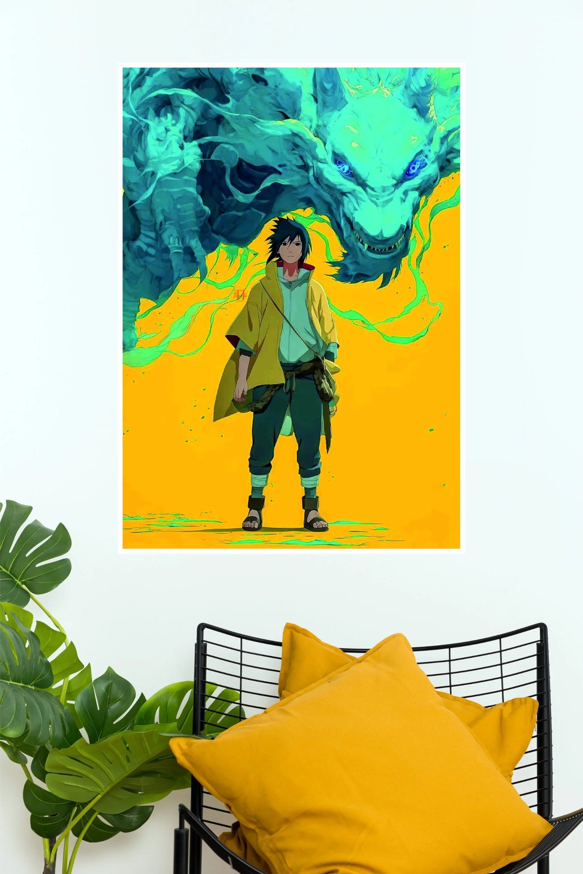 Sasuke Uchiha Mystical Dragon Power | Naruto Anime Wall Poster  (Anime Posters)