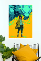 Sasuke Uchiha Mystical Dragon Power | Naruto Anime Wall Poster  (Anime Posters)