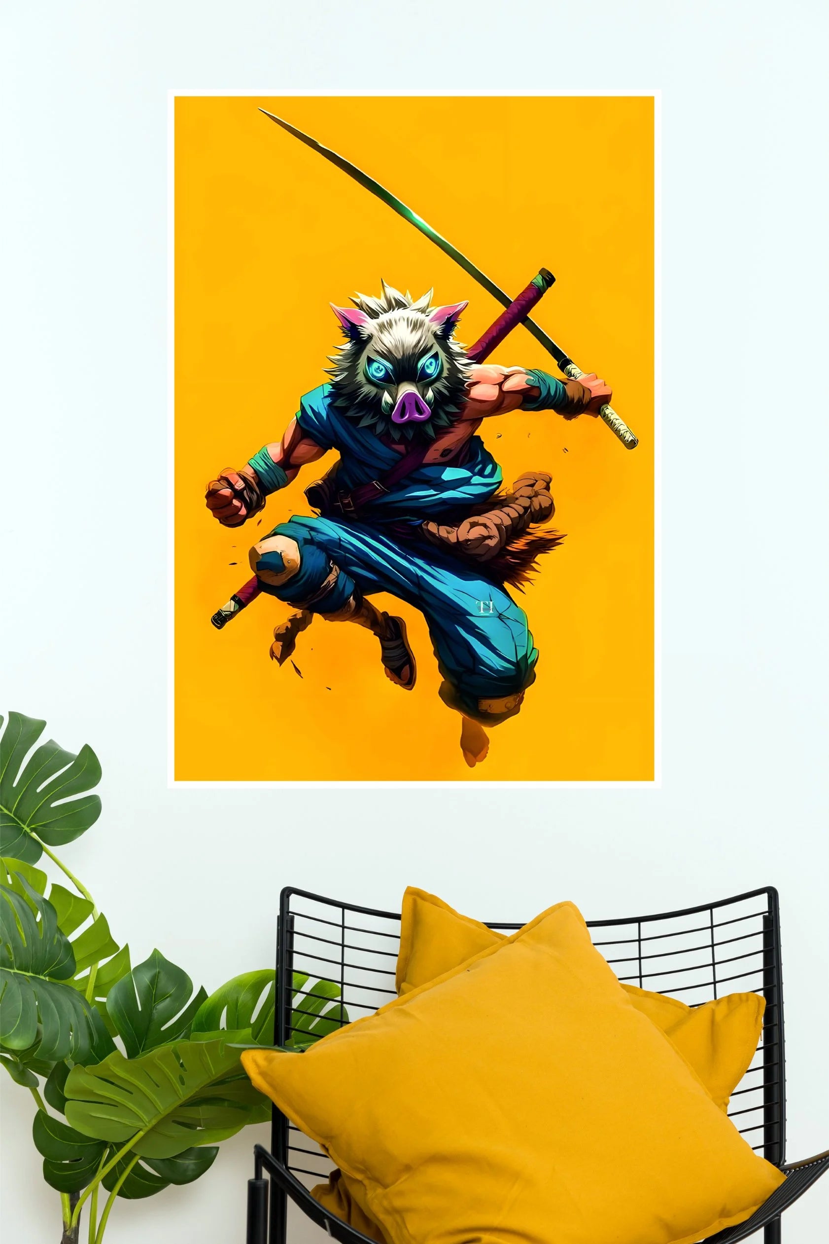 Inosuke Hashibira Poster | Demon Slayer Anime Wall Art – The Poster Valley
