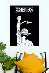 Monkey D. Luffy Raised Fist | One Piece Anime Wall Poster  (Anime Posters)