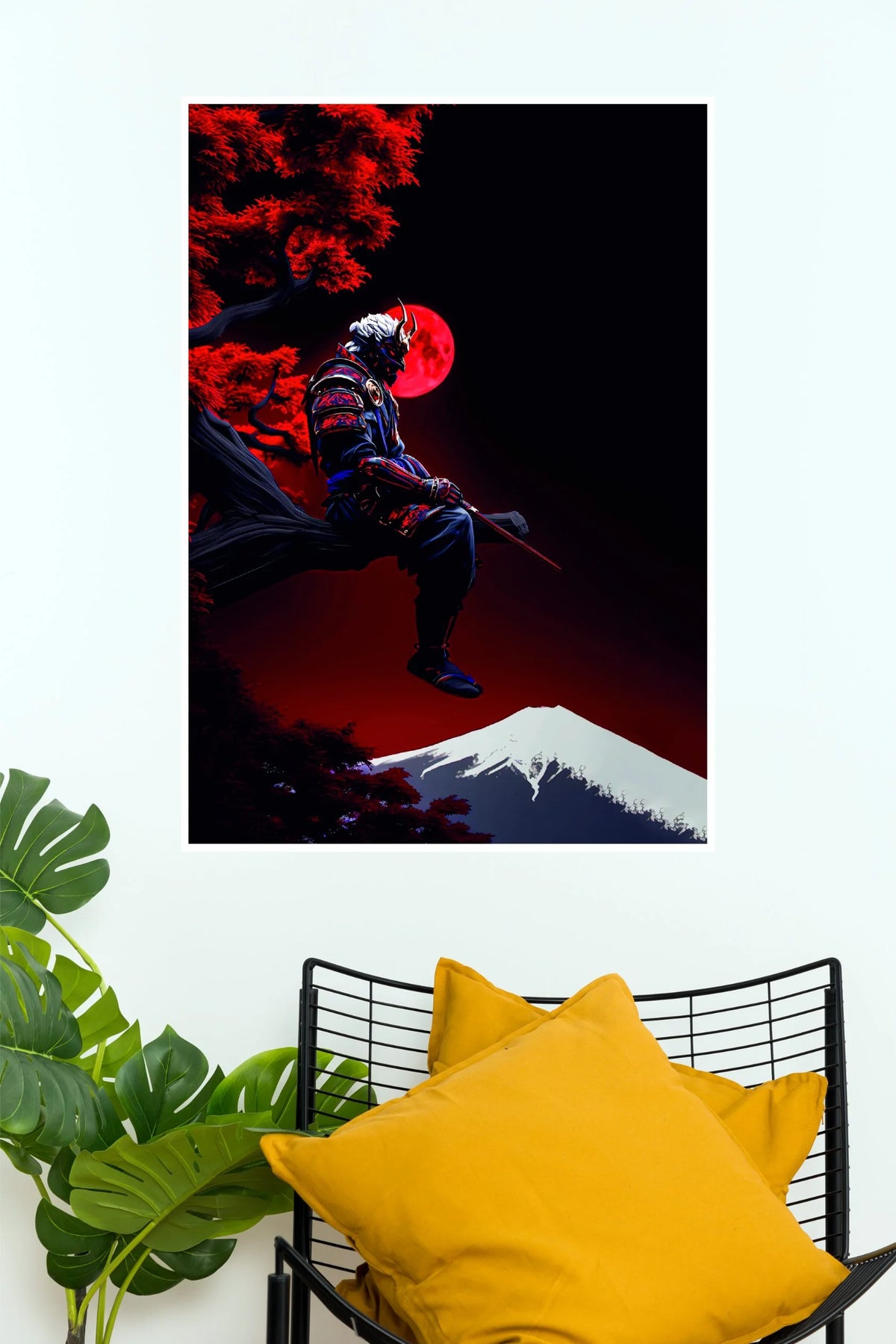 Blood Moon Ronin Samurai Wall Poster (Anime Posters)