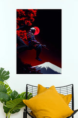 Blood Moon Ronin Samurai Wall Poster (Anime Posters)