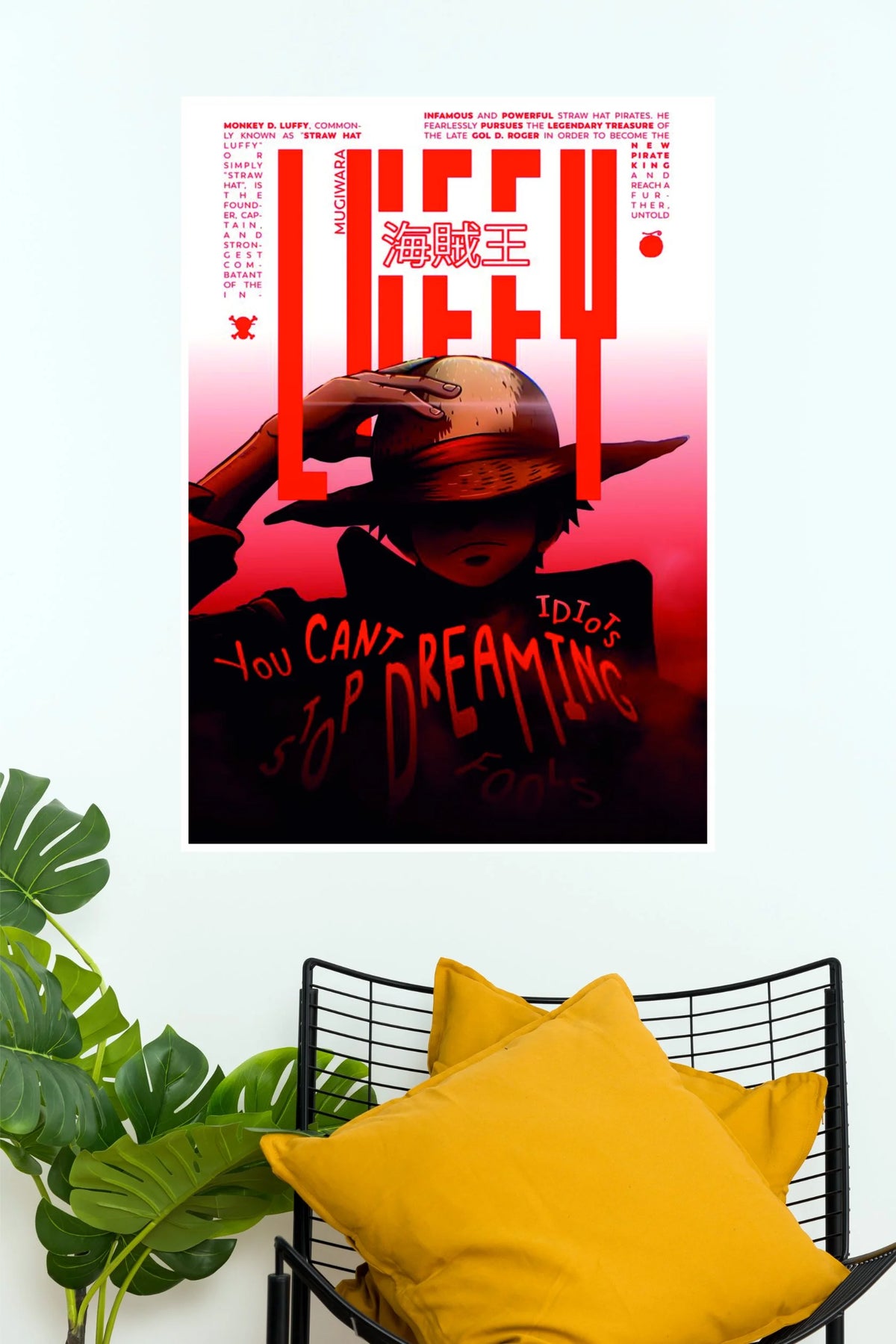 Monkey D Luffy Pirate King Dream Anime Wall Poster  (Anime Posters)