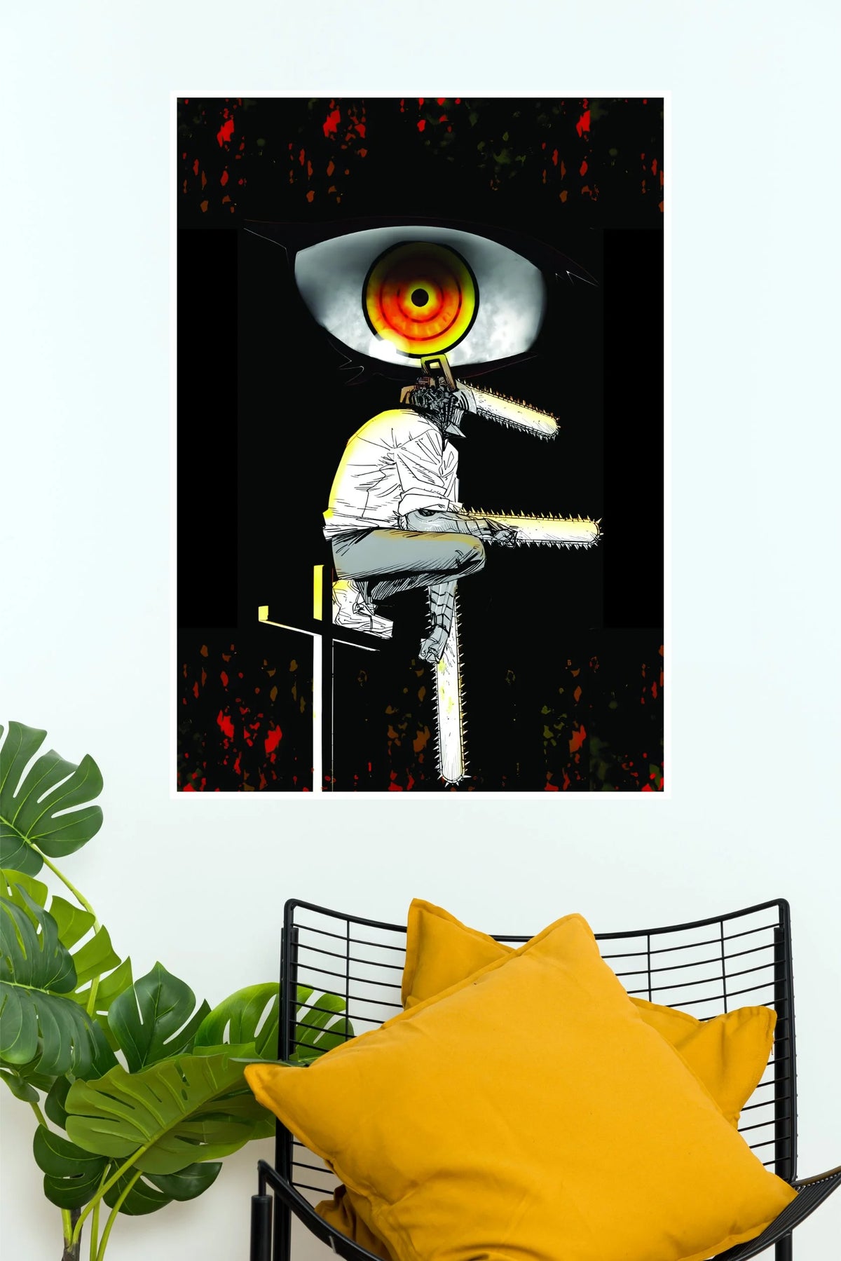 Chainsaw Man Dark Eye Anime Wall Poster (Anime Posters)