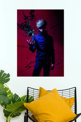 Satoru Gojo Cursed Energy Unleashed Wall Poster (Anime Posters)