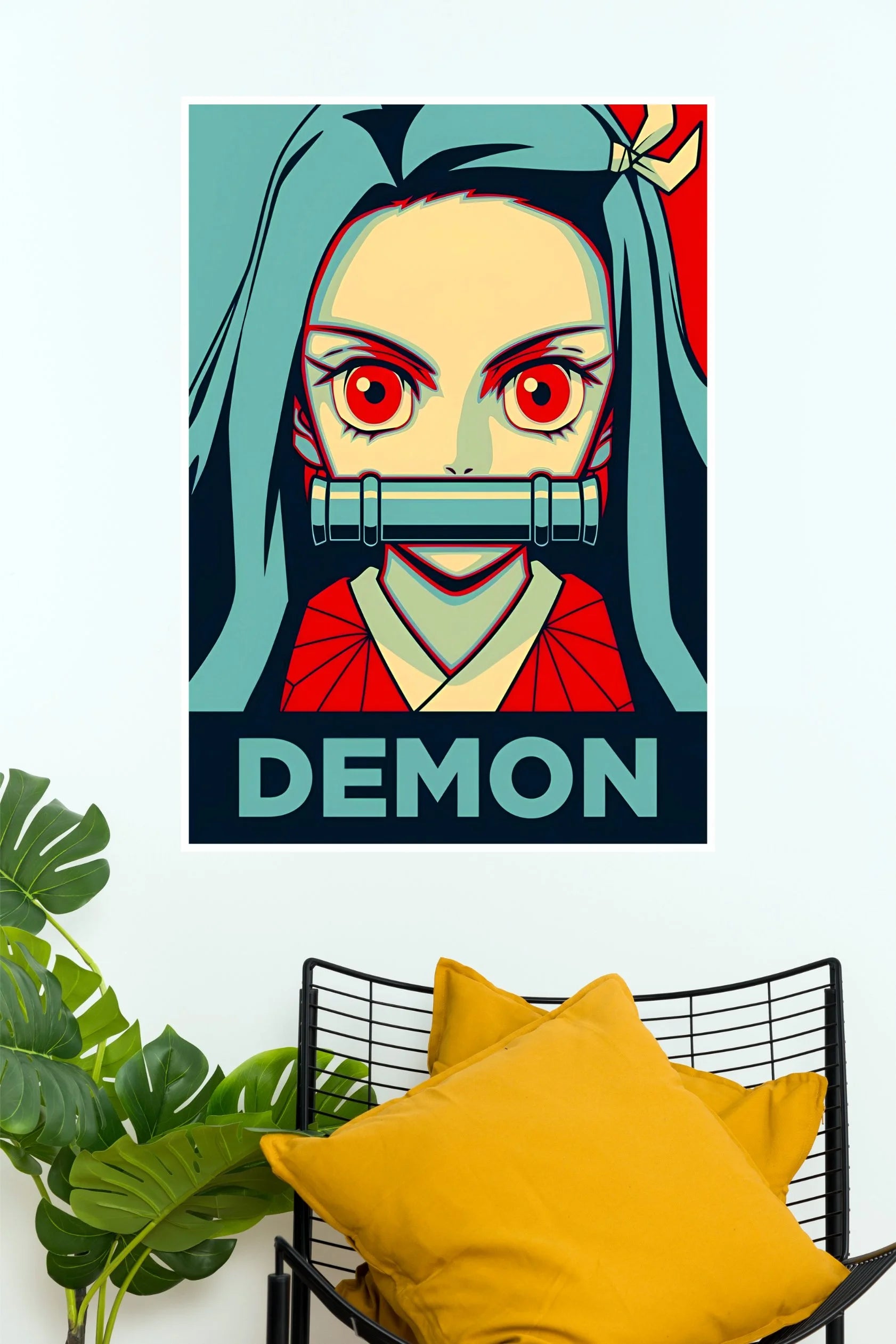 Nezuko Kamado Retro Demon Anime Wall Poster (Anime Posters) – The ...