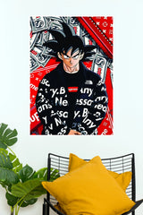 Goku Supreme Streetwear Dragon Ball Wall Poster  (Anime Posters)