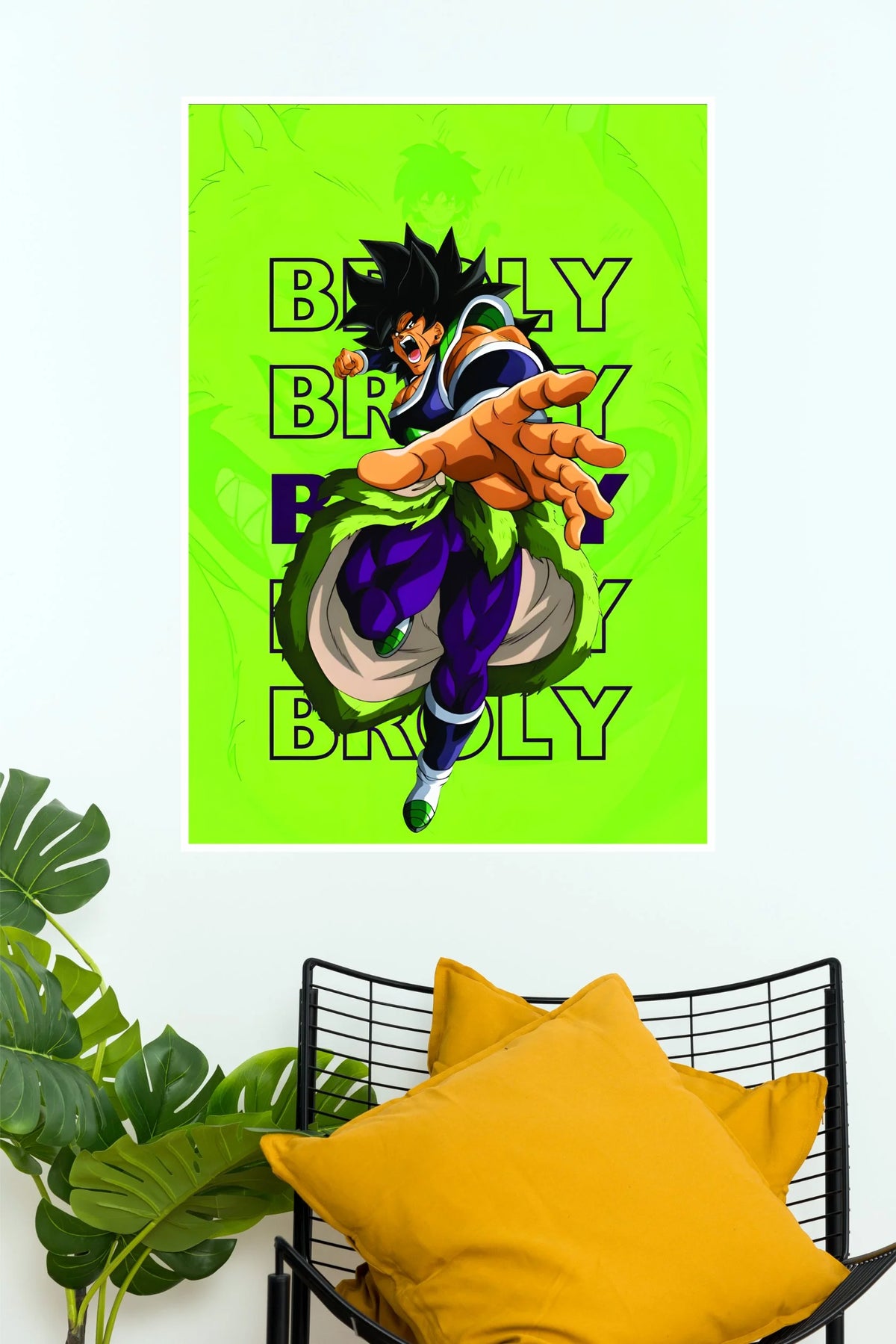 Broly Legendary Saiyan Rage Dragon Ball Wall Poster  (Anime Posters)
